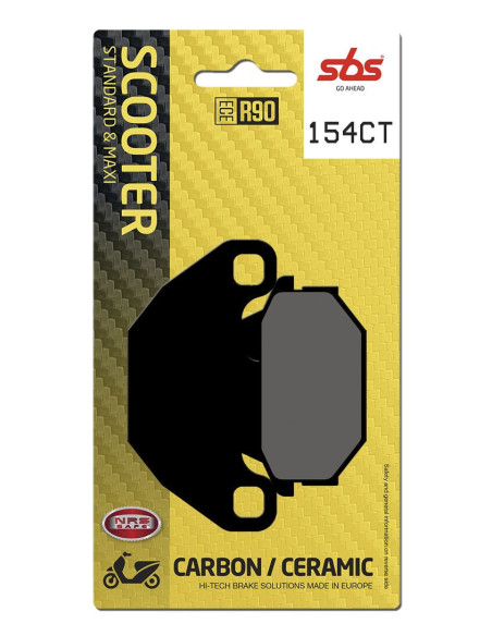Plaquettes de frein SBS 154 CT Carbone Céramique