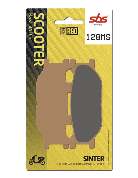 Plaquettes de frein SBS 128 MS Evo Sinter