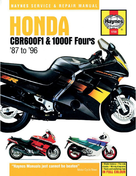 Manuel entretien et réparation HAYNES Honda 600/1000 CBR 1987-1996 en Anglais