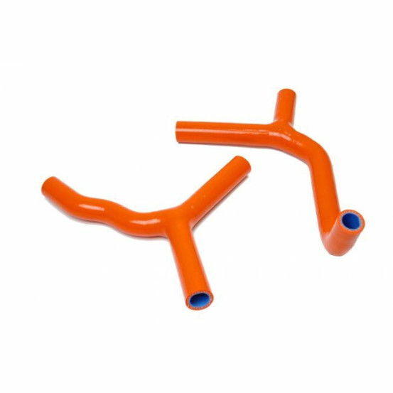 Durites de radiateur KSX renforcées silicone KTM 85 SX 2003-2012 Orange Raccord Y
