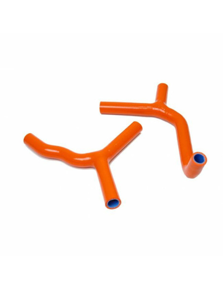 Durites de radiateur KSX renforcées silicone KTM 85 SX 2003-2012 Orange Raccord Y