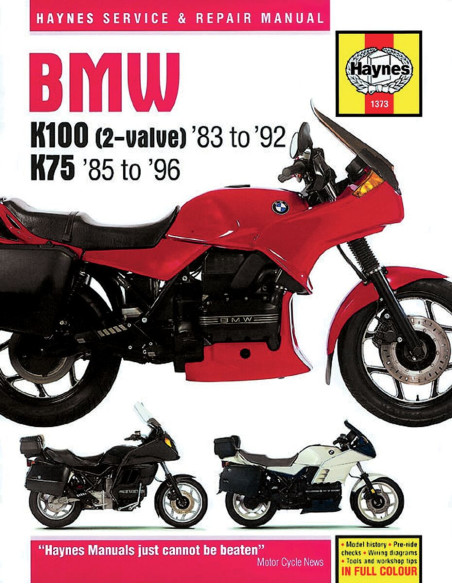 Manuel entretien et réparation HAYNES BMW K100 1983-1992 K75 1985-1996 en Anglais