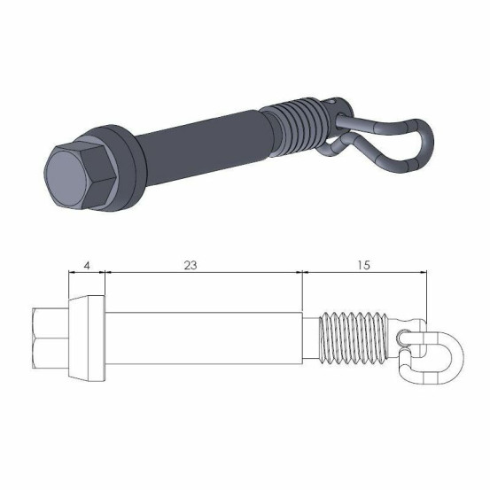 vis axe Moto Master de plaquette avant GASGAS 65 MC Husqvarna 65 TC KTM 65/85 SX