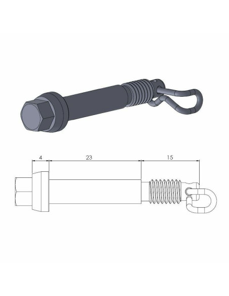 vis axe Moto Master de plaquette avant GASGAS 65 MC Husqvarna 65 TC KTM 65/85 SX
