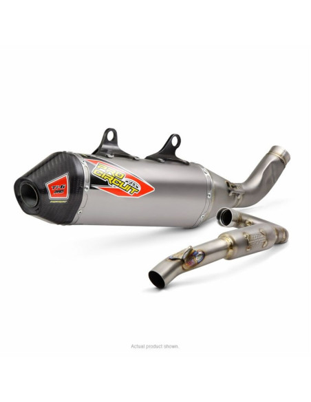 Ligne d'échappement Pro circuit TI-6 Pro Titane Carbone Ktm 350 SXF Husqvarna 350 FC 2023-2024