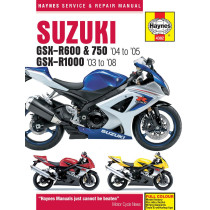 Manuel entretien et réparation HAYNES Suzuki 600/750 GSXR 2004-2005 1000 GSXR 2003-2008 en Anglais