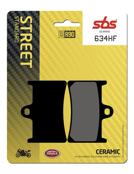 Plaquettes de frein SBS 634 HF Céramique