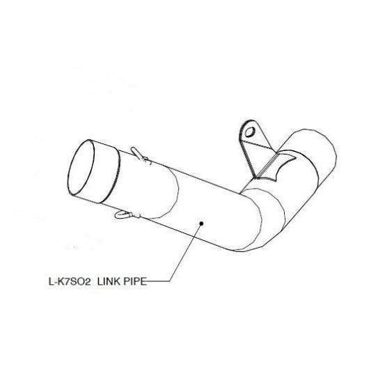 Tube de Raccord Inox AKRAPOVIC BMW S 1000 R 2014-2016 S 1000 RR 2010-2014 / HP4 2013-2014
