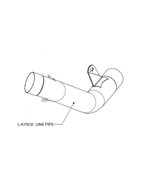Tube de Raccord Inox AKRAPOVIC BMW S 1000 R 2014-2016 S 1000 RR 2010-2014 / HP4 2013-2014