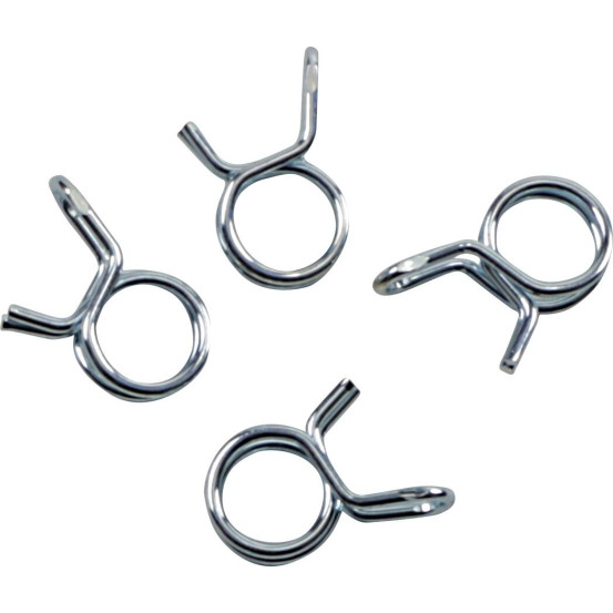 Kit 4 colliers de serrage durite FUEL STAR 10,1mm gris