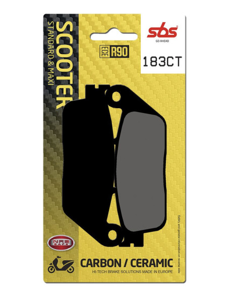 Plaquettes de frein SBS 183 CT Carbone Céramique