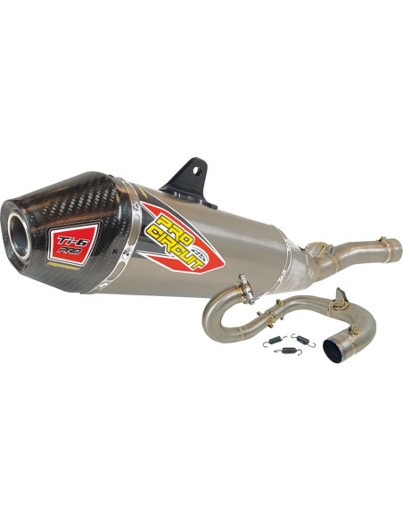 Ligne d'échappement PRO CIRCUIT Ti-6 PRO titane carbone Yamaha 450 YZF 2023-2025