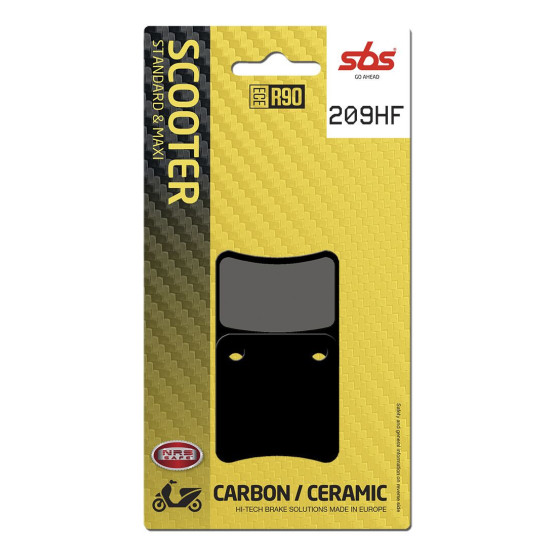 Plaquettes de frein SBS 209 HF Céramique