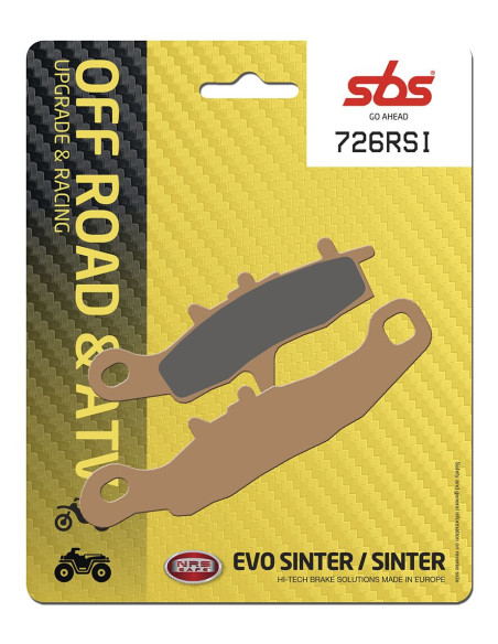 Plaquettes de frein SBS 726 RSI Sinter - Evo Sinter