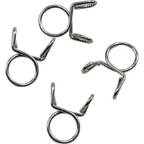 Kit 4 colliers de serrage durite FUEL STAR 9mm gris