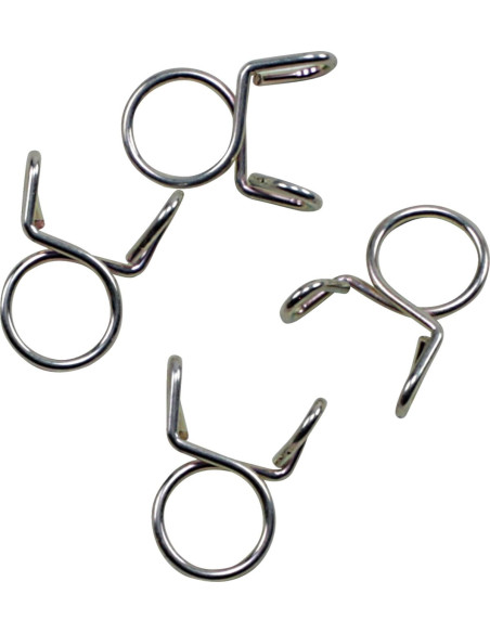 Kit 4 colliers de serrage durite FUEL STAR 9mm gris