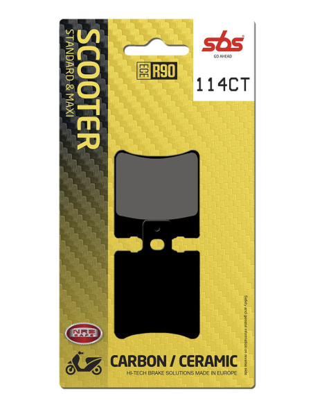Plaquettes de frein SBS 114 CT Carbone Céramique