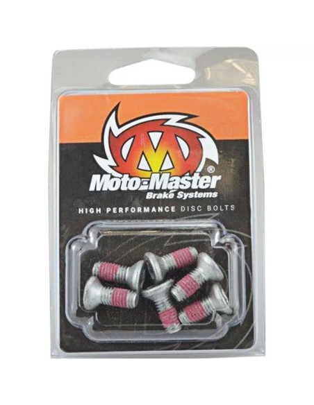 Kit 6 vis disque de frein avant/arrière Moto Master M6x12 Husqvarna Kawasaki Suzuki Yamaha