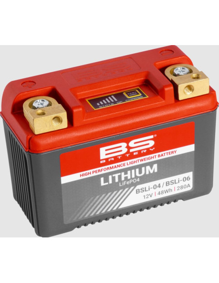 Batterie moto lithium 12v BS Ion BSLI 04/BSLI 06