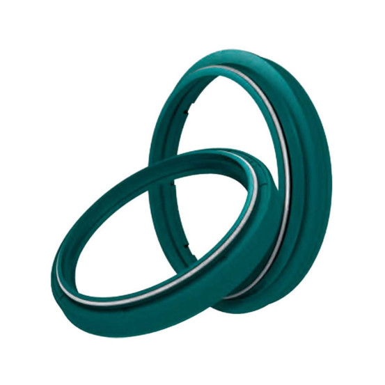 Joint spi de fourche + cache poussière SKF à doubles lèvres verts (haute protection) - Fourche SHOWA 47mm (ensemble pour un t..