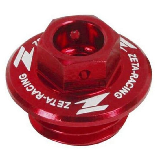 Bouchon de remplissage d'huile ZETA M20x2.5 Honda, Yamaha, Kawasaki selon modeles compatibles Rouge