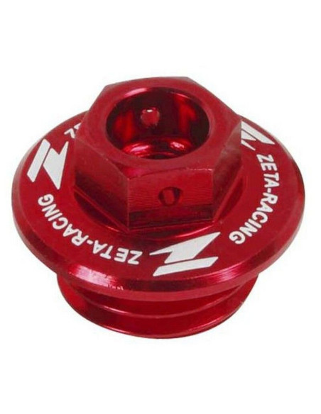 Bouchon de remplissage d'huile ZETA M20x2.5 Honda, Yamaha, Kawasaki selon modeles compatibles Rouge