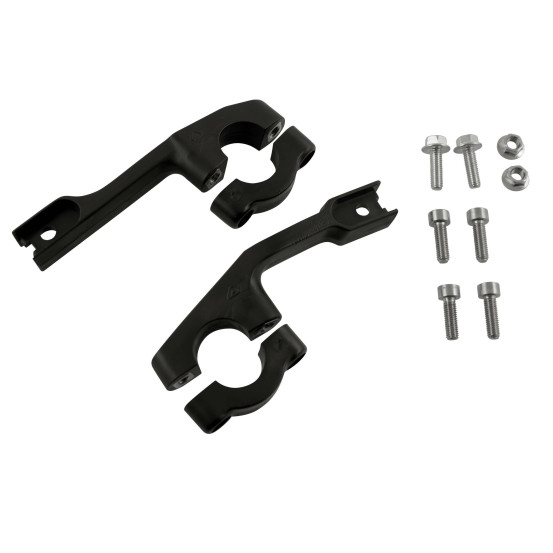 Kit montage protèges mains moto - Noir - ACERBIS Uniko Ventilé