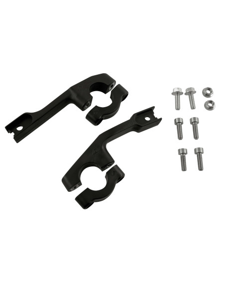 Kit montage protèges mains moto - Noir - ACERBIS Uniko Ventilé