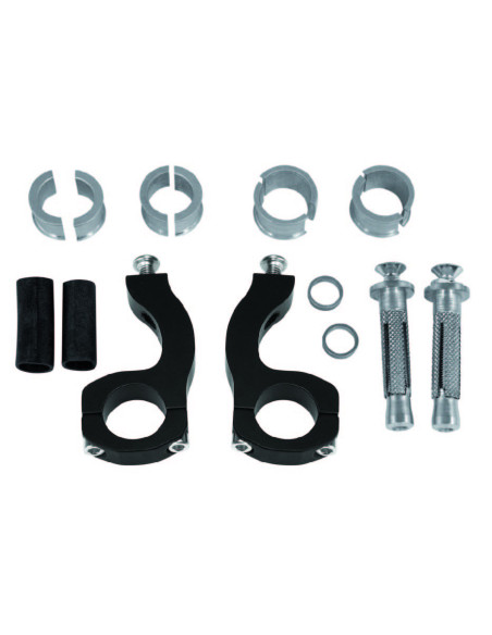 Kit montage X-STRONG protèges mains moto - Noir - ACERBIS Rally Pro 3/Multiplico/Mutlic