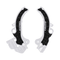 Protection de cadre XGRIP - Blanc Noir - ACERBIS Husqvarna 65 TC 2024 KTM 65 SX 2024
