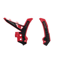 Protection de cadre XGRIP - Rouge Noir - ACERBIS Gas Gas MC MCF 2024