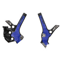 Protections de cadre XGRIP - Noir / Bleu - ACERBIS Yamaha 85 YZ 2022-2023