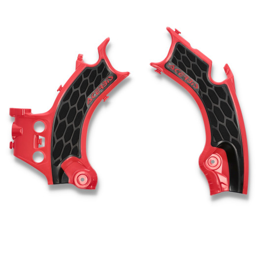 Protections de cadre XGRIP - Rouge - ACERBIS HONDA 450 CRF-R 2021-2022