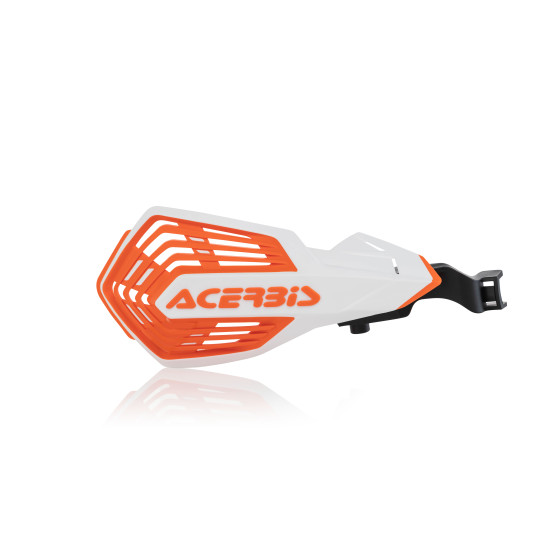 Protèges mains moto - Blanc Orange - ACERBIS K-FUTURE