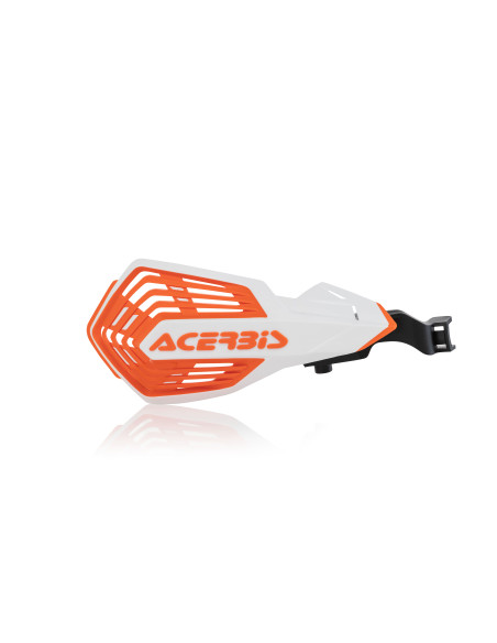 Protèges mains moto - Blanc Orange - ACERBIS K-FUTURE