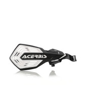 Protèges mains moto - Noir Blanc - ACERBIS K-FUTURE - Montage GAS GAS / HUSQVARNA