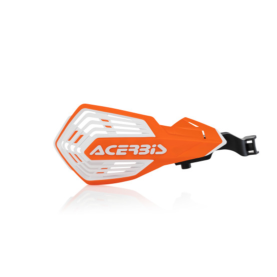 Protèges mains moto - Orange Blanc - ACERBIS K-FUTURE