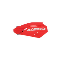Protèges mains moto - Rouge Blanc - ACERBIS LINEAR