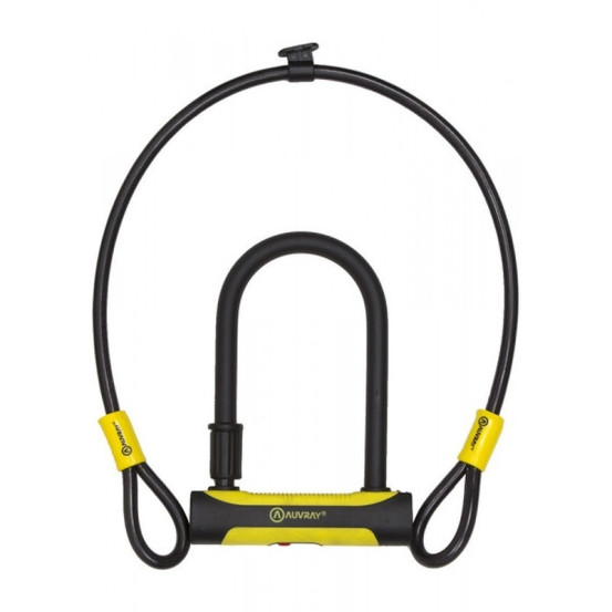 Antivol U AUVRAY U Roc 180 x 245 + Cable antivol 100 cm