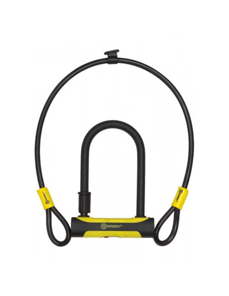 Antivol U AUVRAY U Roc 180 x 245 + Cable antivol 100 cm