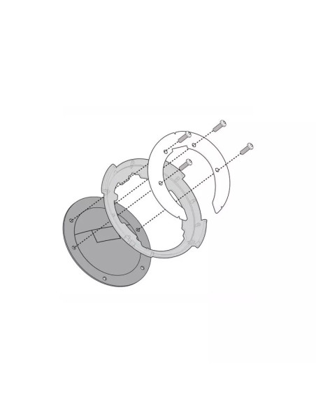 Bride Tanklock Givi BF36 Yamaha MT-07 2018-2020