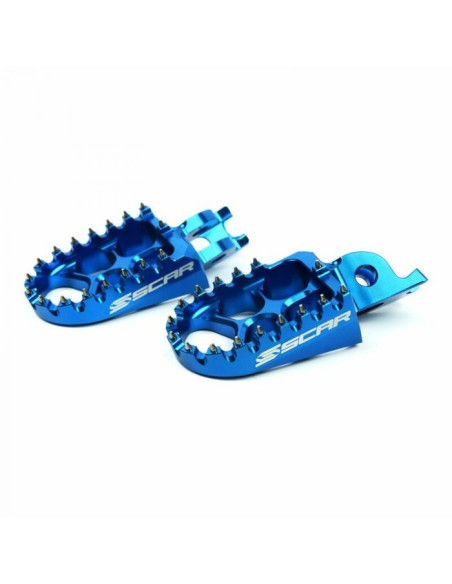 Repose pieds SCAR Evolution Ktm SX SX-F Husqvarna TC FC 2023-2026 Bleu