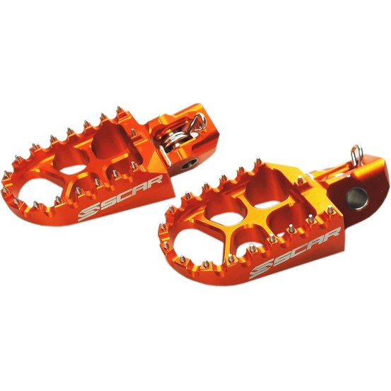 Repose pieds SCAR Evolution Ktm SX SX-F Husqvarna TC FC 2023-2026 Orange