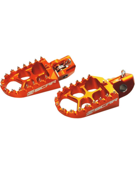 Repose pieds SCAR Evolution Ktm SX SX-F Husqvarna TC FC 2023-2026 Orange