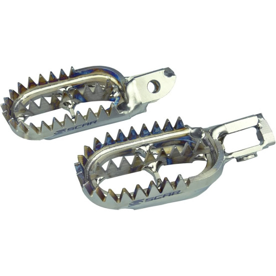 Repose pieds SCAR titane Ktm SX SX-F Husqvarna TC FC 2023-2026