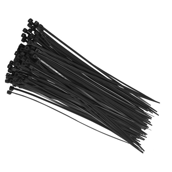 Colliers de serrage nylon noir 19cm 100 pièces