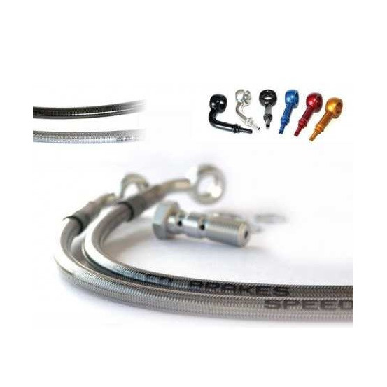 Durite de frein avant TECNIUM - Inox raccords alu - BMW R1100S