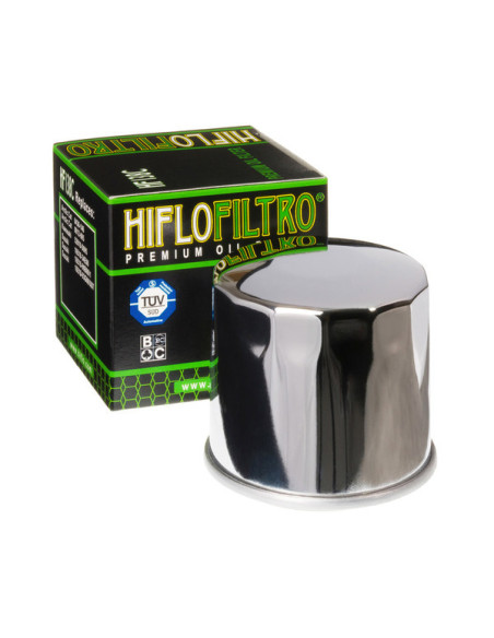 Filtre à huile HIFLOFILTRO chrome - HF138C