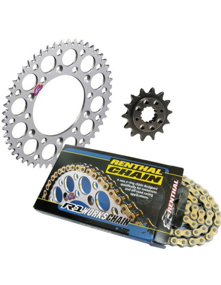 Kit chaine Cross RENTHAL HUSQVARNA KTM 125 à 250 cc