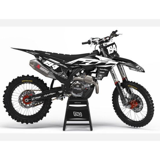Kit Déco Rider Unik Ktm RAVE WHITE 250 SXF 2023-2024